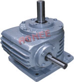 Solid shafts, Vertical output shaft Worm Gearbox