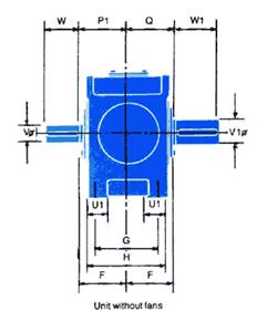 Single Reduction Helical Gear Boxes, H1 Type Foot Mounted Helical Gearbox unit without fans