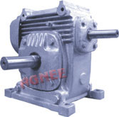 Worm Gearbox - Solid shafts, Overdriven Input shaft 