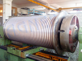Turning of Cable Drum of 175 ton Capacity Hoist 